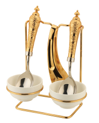 Middle eastern style Serving spoon and tong set