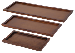 Wooden food display sets