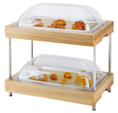 Food display board with acrylic cover