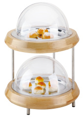 Food display board with acrylic cover