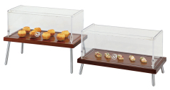 Food display board with acrylic cover