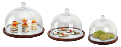 Food display board with acrylic cover