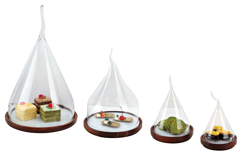 Food display board with acrylic cover