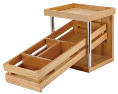 Wooden food display sets