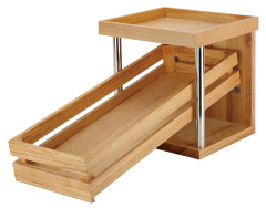 Wooden food display sets