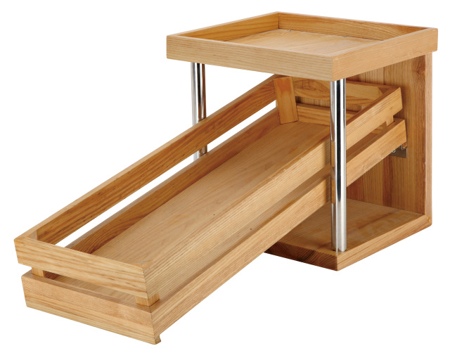 Wooden food display sets