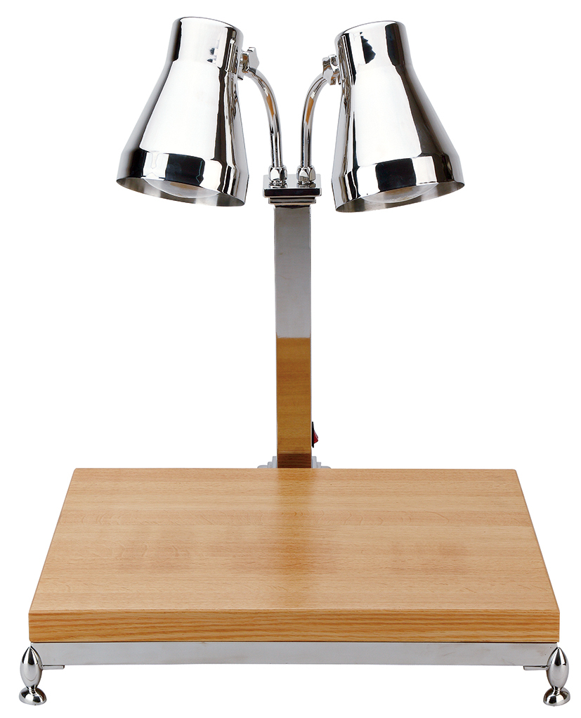 Heat lamps and Carving Stations