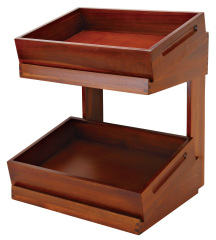 Wooden food display sets