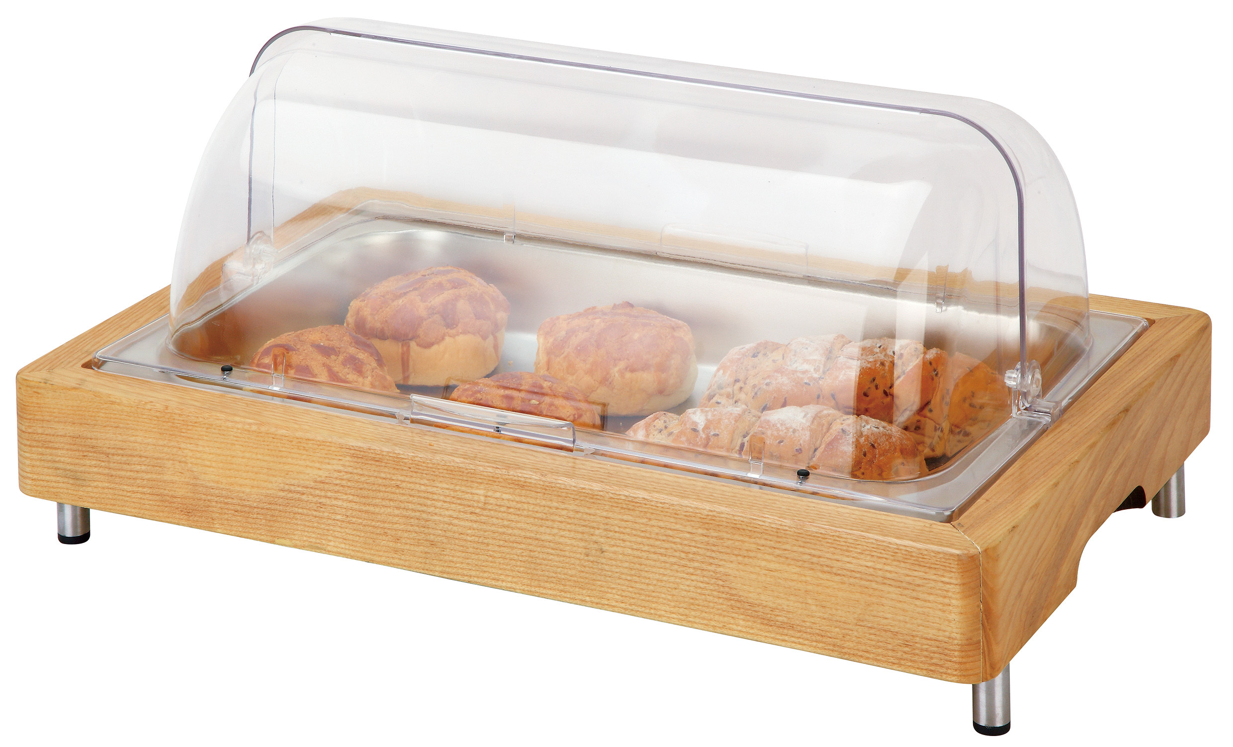 Food display board with acrylic cover