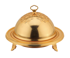 Food Plate Ouzi plate with Cloche Dome Cover