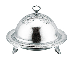 Food Plate Ouzi plate with Cloche Dome Cover