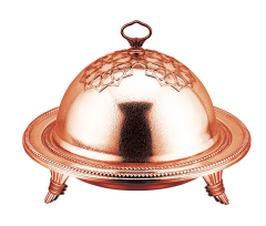 Food Plate Ouzi plate with Cloche Dome Cover