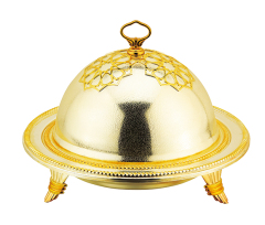 Food Plate Ouzi plate with Cloche Dome Cover
