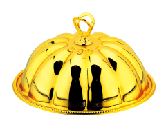 Food Plate Ouzi plate with Cloche Dome Cover
