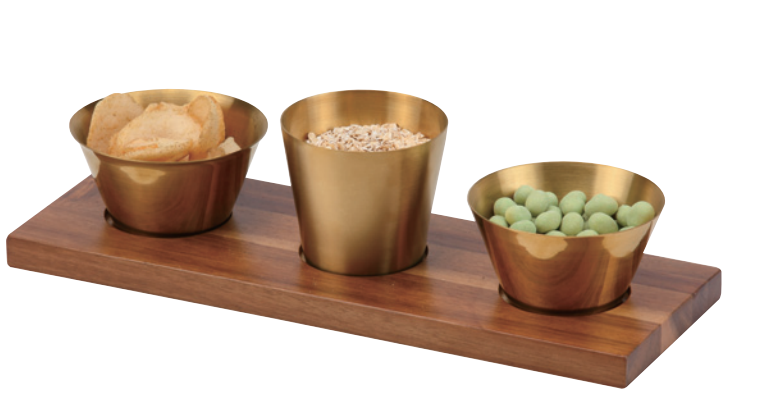 Snack serving set