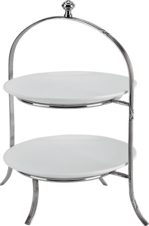 Dessert stand w/ ceamic plate