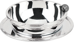 Finger washing bowl w/plate