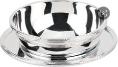Finger washing bowl w/plate