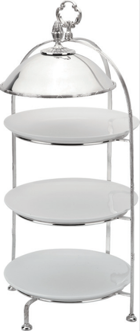 Dessert stand w/ ceamic plate