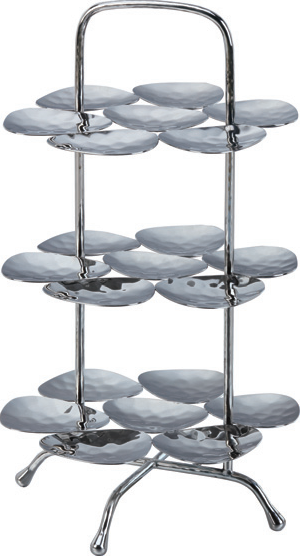 Dessert stand w/ ceamic plate