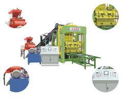 Super quality qt6-15 hydraulic automatic concrete block making machine fly ash brick moulding machine