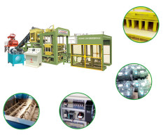 Fully Automatic Qt8-15 Concrete Hollow Cement Laying Brick Block Making Machine