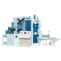 QT12-15 machine processing coal cinder and slag into high-quality building blocks - eco-friendly waste recycling