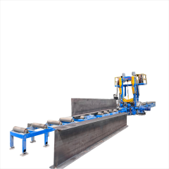 Mechanical + hydraulic composite straightening system adjusting H beam deformation