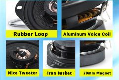 High quality 4 inch car audio coaxial speaker 3 Way active auto speaker