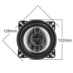 factory wholesale cheap price 4 inch 250W iron basket car coaxial speaker (MF-1043)
