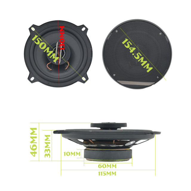 350w wholesale cheap price 5 inch car audio coaxial speaker high power active auto speaker(TS-G1320E)