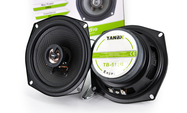 high quality 5 inch car audio coaxial speaker 3 Way high power active auto speaker(TB-512B)