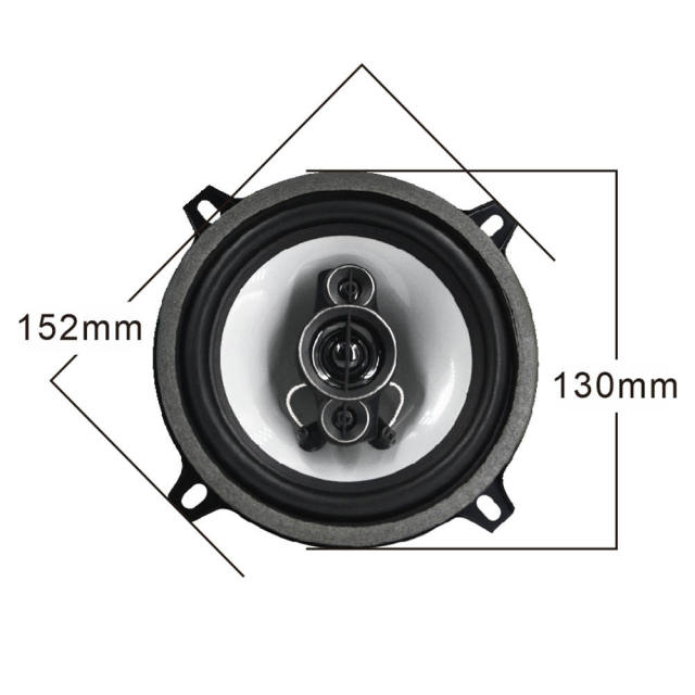factory wholesale cheap price 3 ways 5 inch car coaxial speaker(MF-1343)