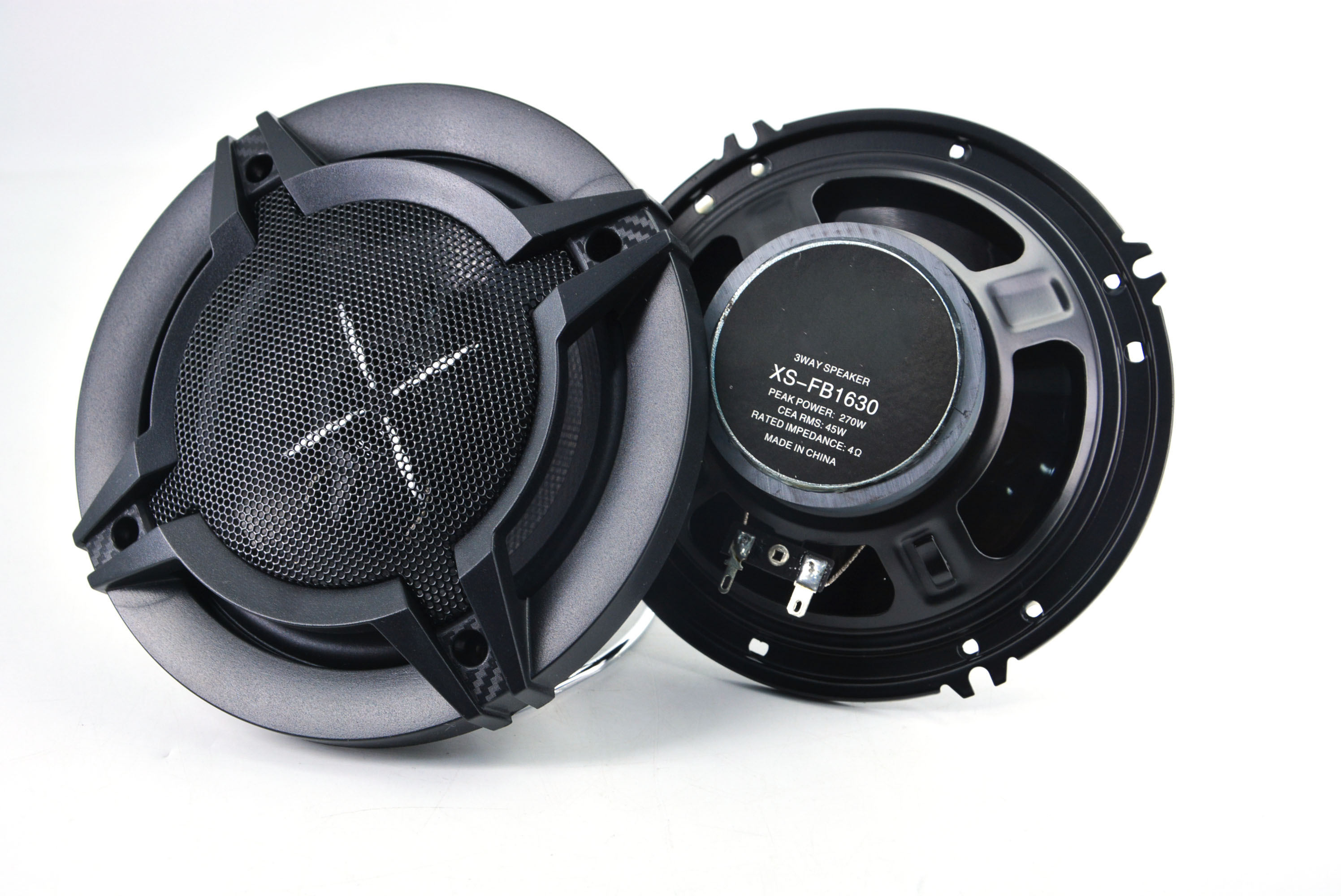 6/6.5 inch car audio coaxial speaker 3 Way high power active auto speaker