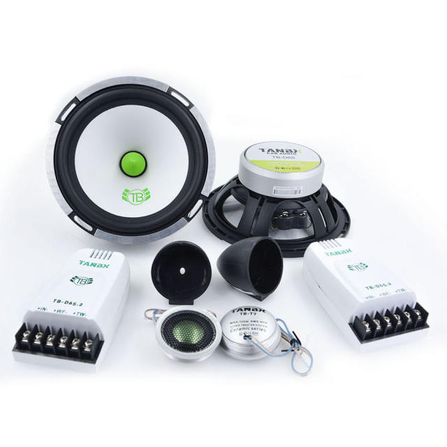 factory wholesale new design 6.5 Inch 2-way Car Component Speaker Full Range Car Audio Midrange Speakers with Tweeters