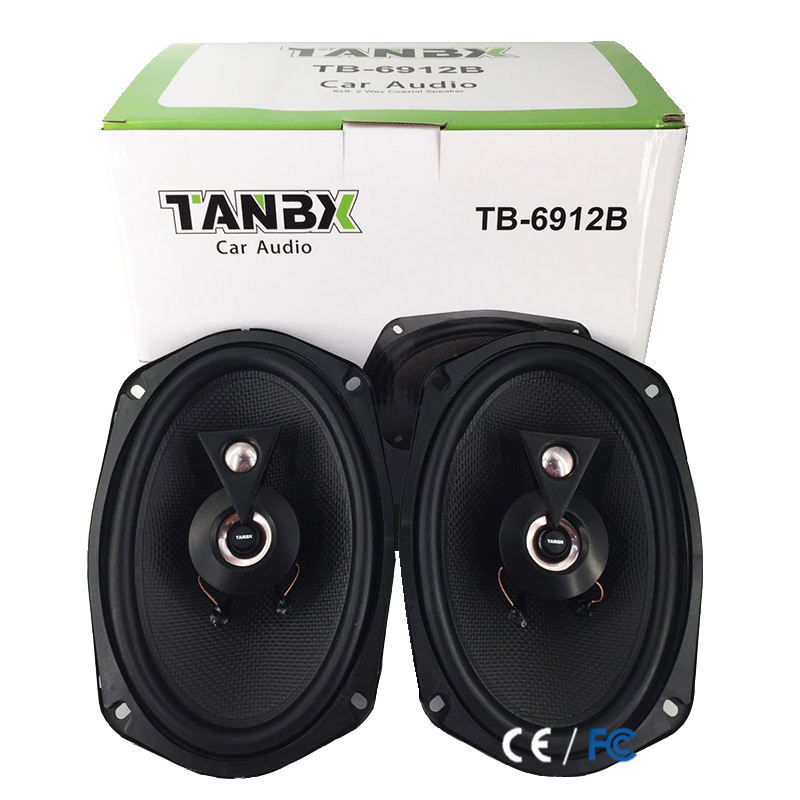 High quality 6*9 inch car audio coaxial speaker 4 Way high power active auto speaker (TB-6912B)