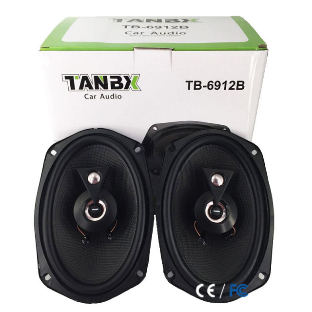 High quality 6*9 inch car audio coaxial speaker 4 Way high power active auto speaker (TB-6912B)