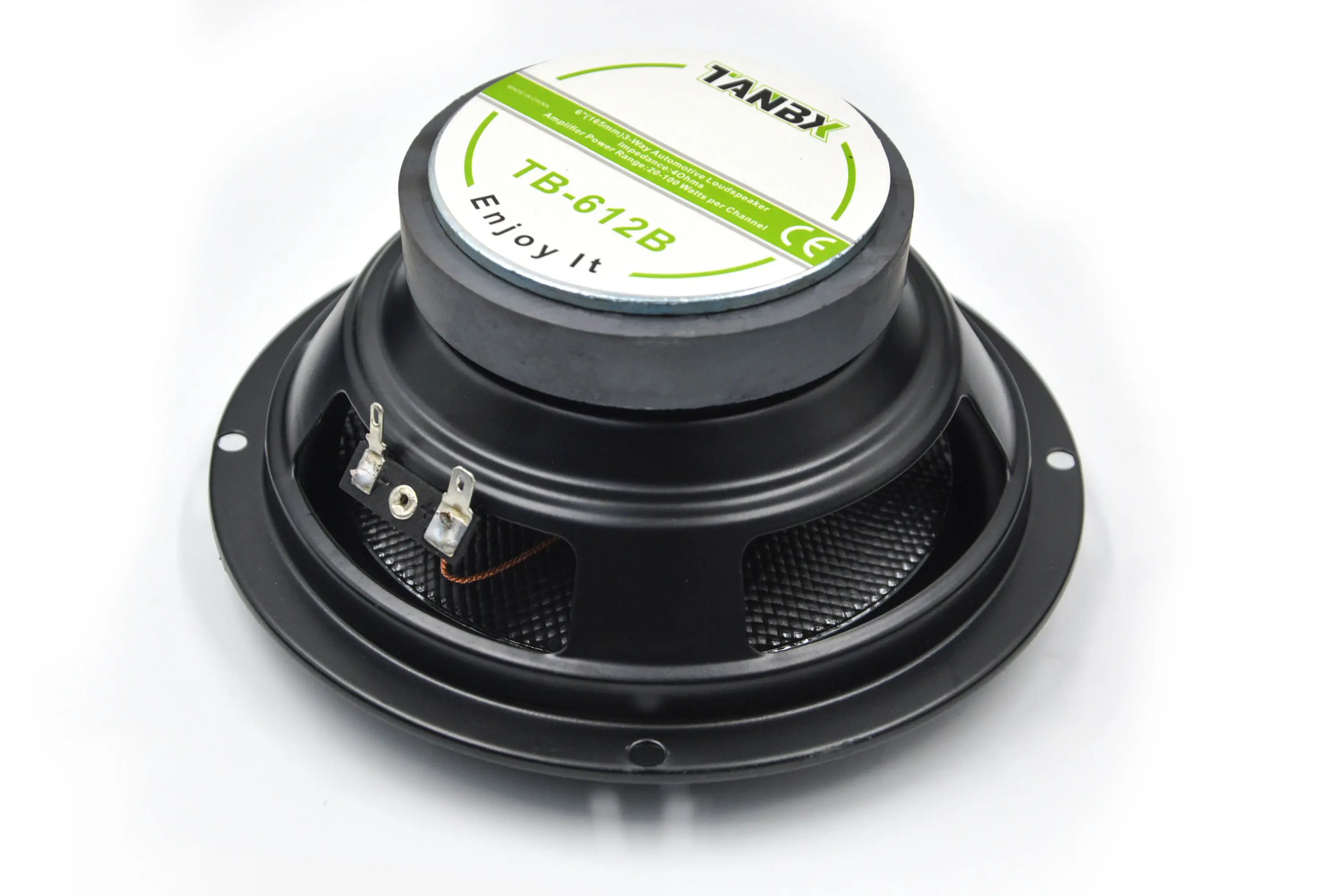 high quality 6/6.5 inch car audio coaxial speaker 3 Way high power active auto speaker (TB-612B)