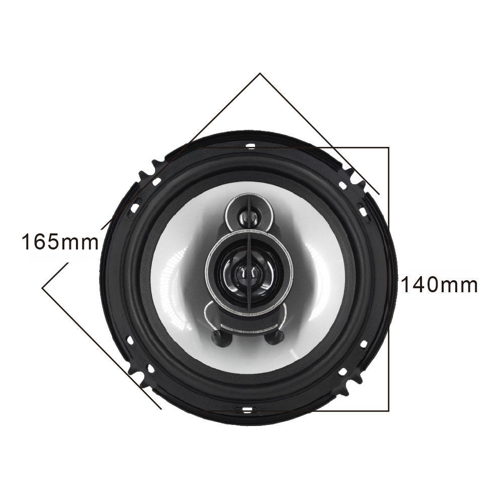 factory wholesale cheap price 3 Way 12V 6.5 inch car coaxial with tweeter(MF-1643)