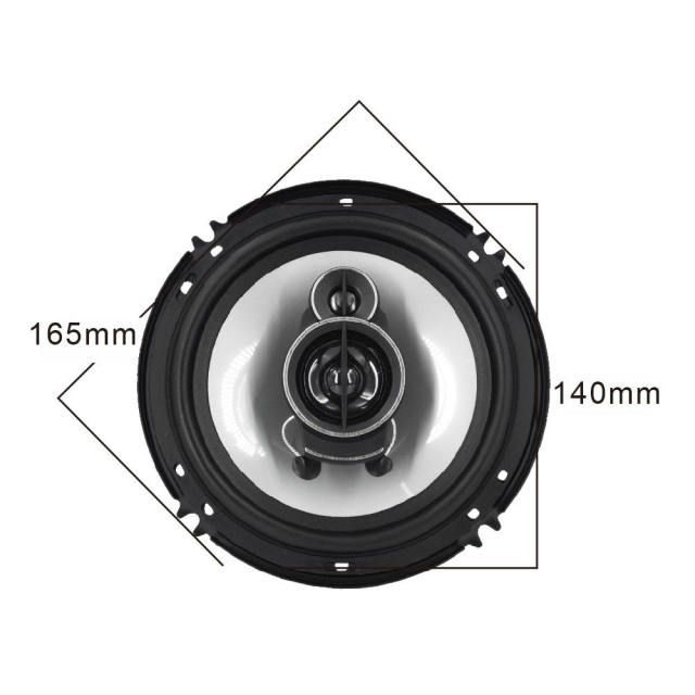 factory wholesale cheap price 3 Way 12V 6.5 inch car coaxial with tweeter(MF-1643)