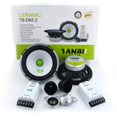 factory wholesale new design 6.5 Inch 2-way Car Component Speaker Full Range Car Audio Midrange Speakers with Tweeters