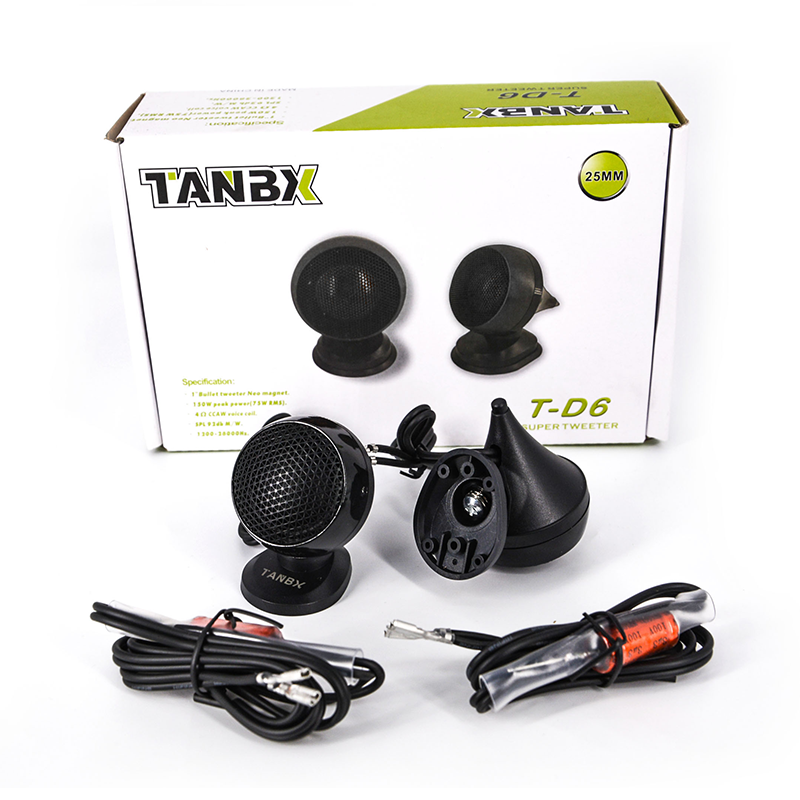 Factory supply high quality car tweeter speakers small bullet speaker(TB-D6)
