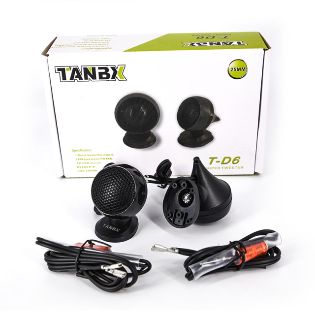 Factory supply high quality car tweeter speakers small bullet speaker(TB-D6)