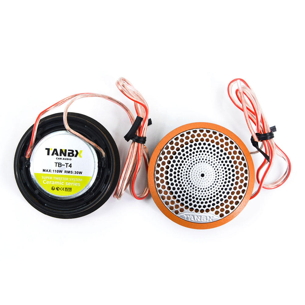 Factory Wholesale 2 inch Mini Car Dome Speaker High Power Car Tweeter (TB-T4 Orange )