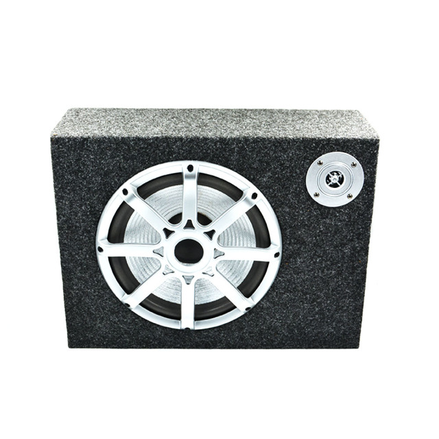 factory supply OEM 10 inch 12V car audio subwoofer square slim subwoofer