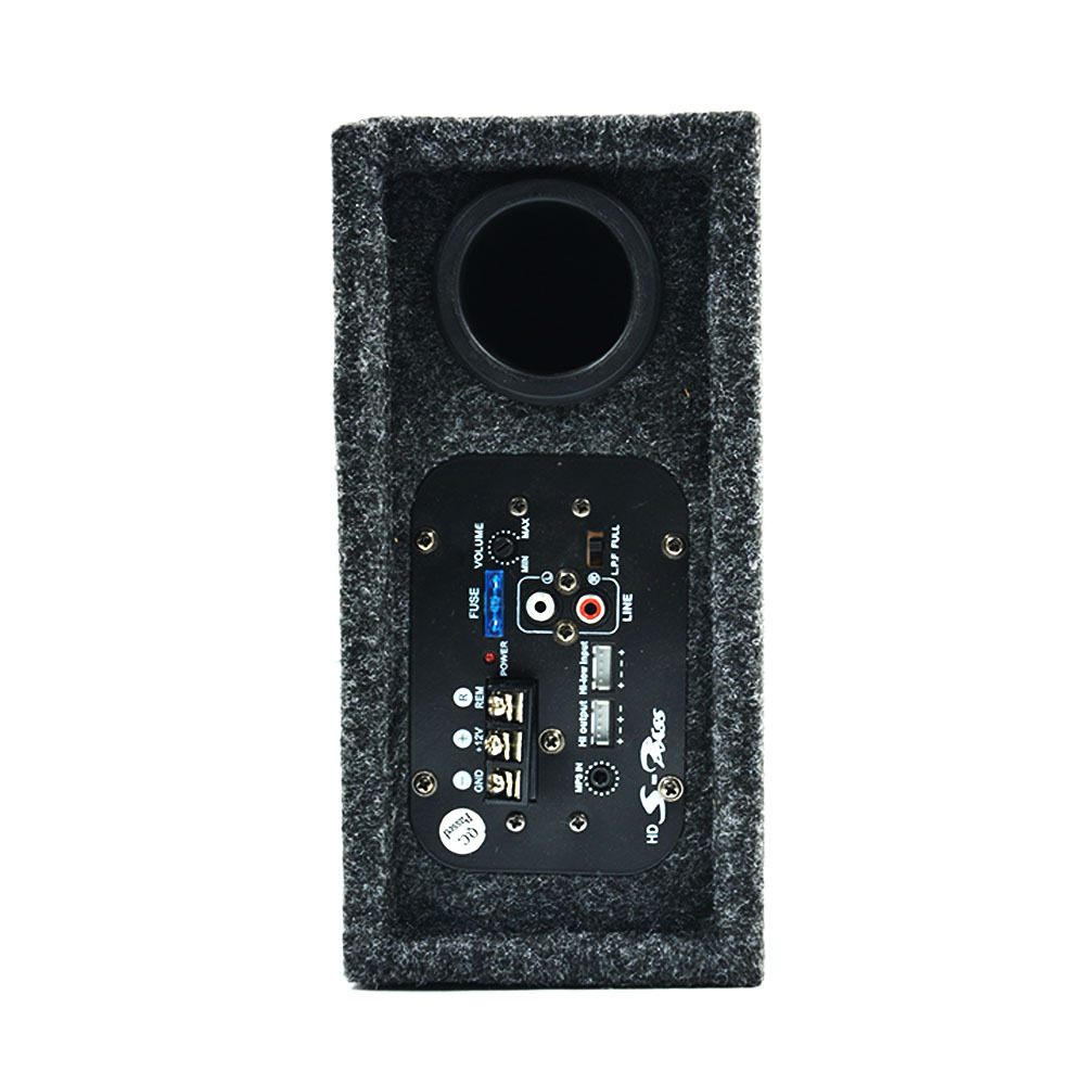 Factory direct supply 6 inch active slim car audio subwoofer portable square subwoofer cheap price