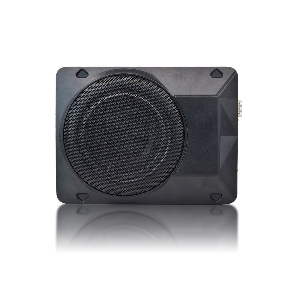 High quality strong bass 10 inch car active slim subwoofer ultra-thin pure bass car under seat subwoofer oem