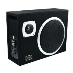 Factory Competitive price car audio slim active subwoofer with amplifier 8 inch car bass with tweeter