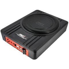 wholesale 8 inch high power car active slim subwoofer ultra-thin pure bass under seat subwoofer