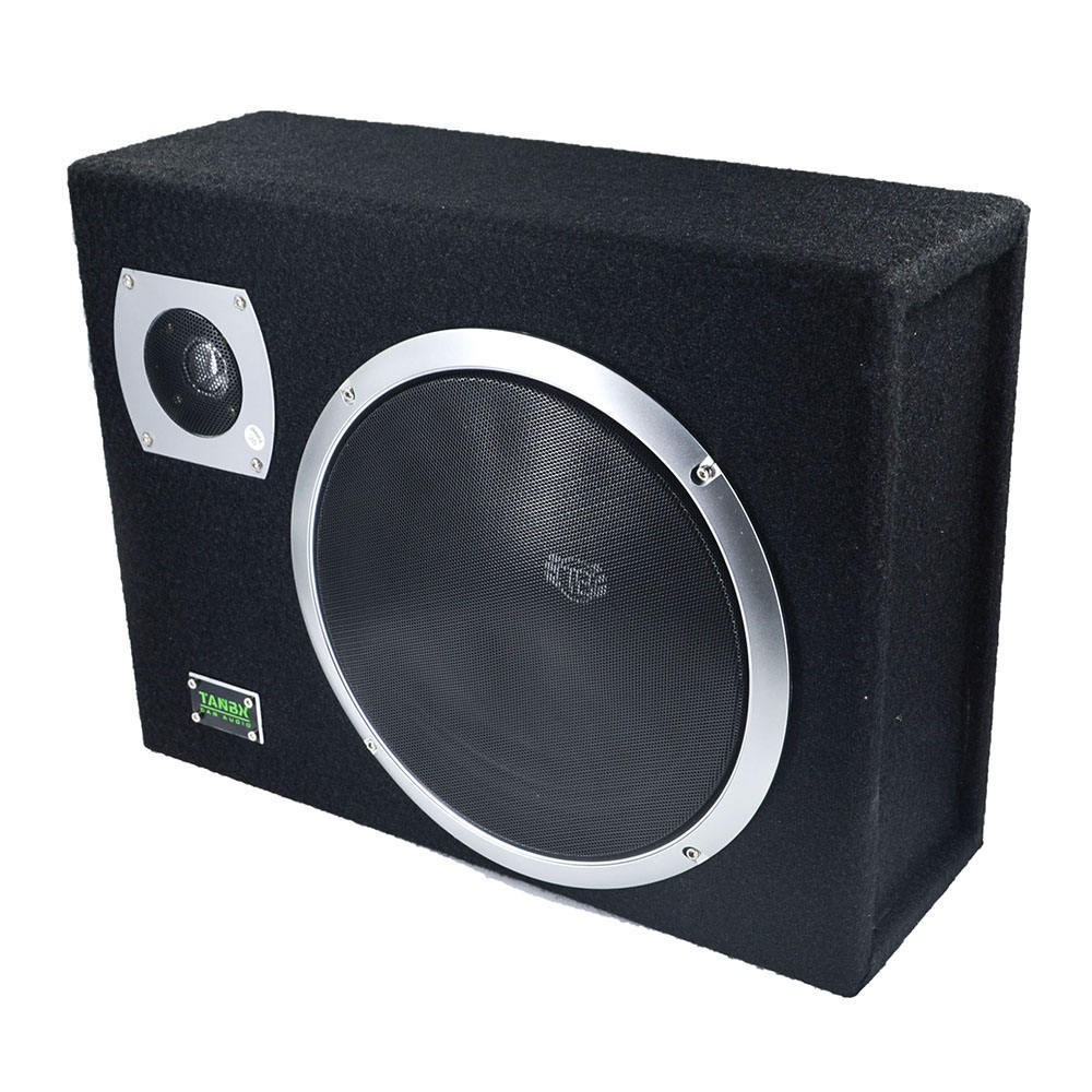 Factory Competitive price car audio slim active subwoofer with amplifier 10 inch car bass subwoofer with tweeter